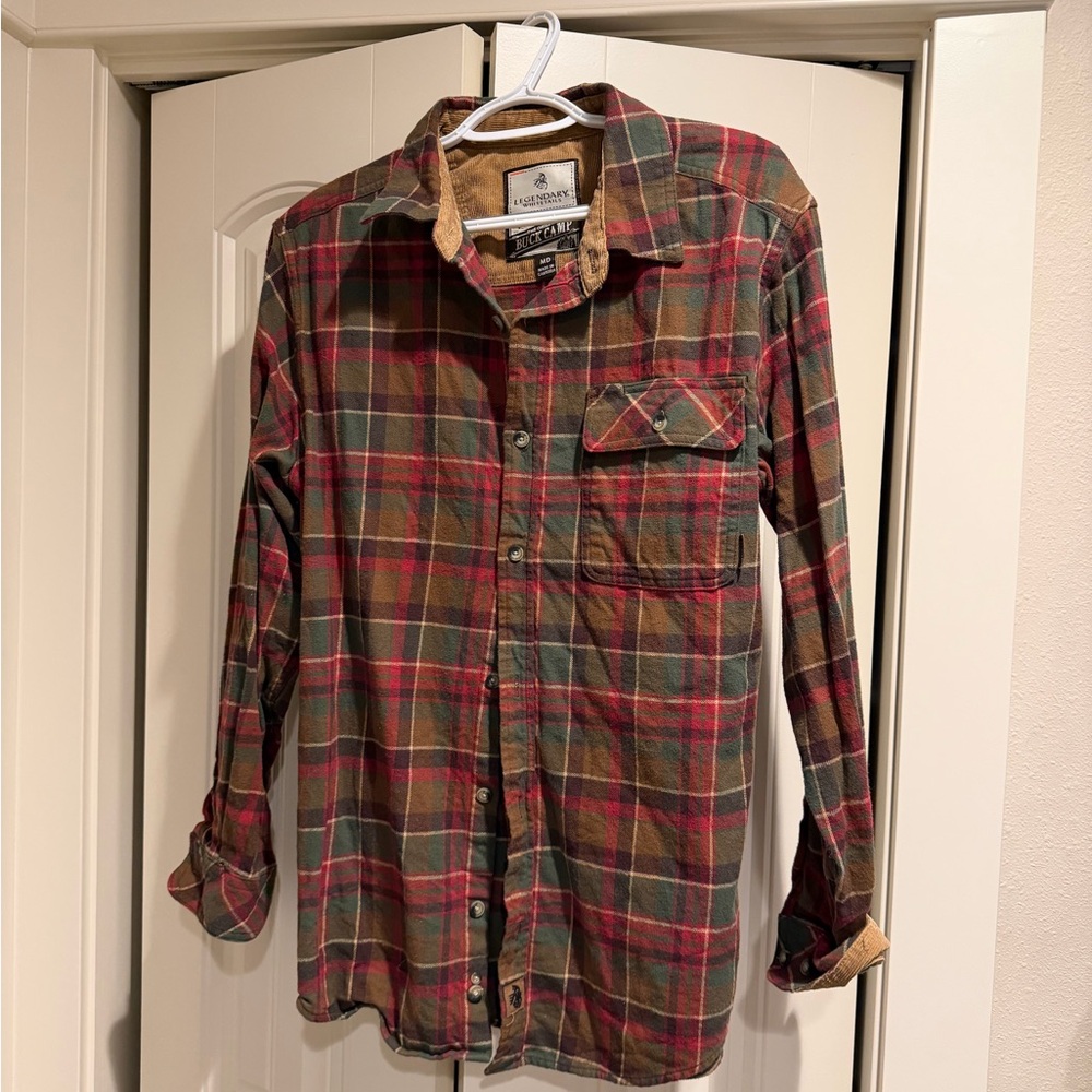 Legendary Whitetails Red and Green Plaid Shirt